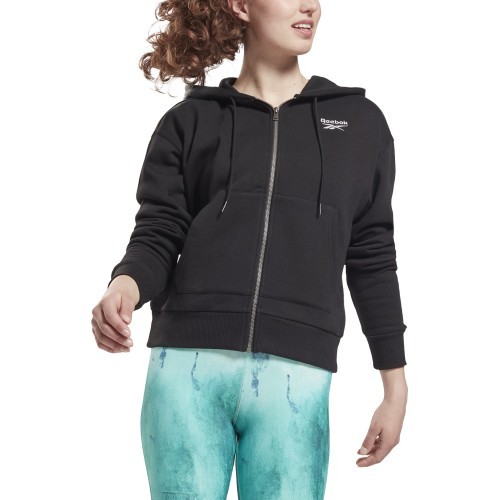 Женский свитшот Reebok Ri Full Zip, чёрный GS9384