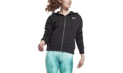 Женский свитшот Reebok Ri Full Zip, чёрный GS9384