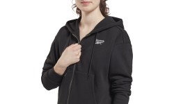 Женский свитшот Reebok Ri Full Zip, чёрный GS9384