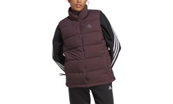 Женский пуховый жилет Adidas W Helionic Vest, бордовый HE1456