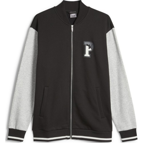 Puma Squad Track Jacket Men's Sweatshirt Black Grey 676018 01