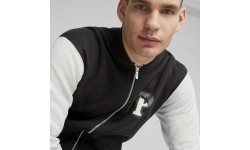 Мужская толстовка Puma Squad Track Jacket, чёрно-серая 676018 01