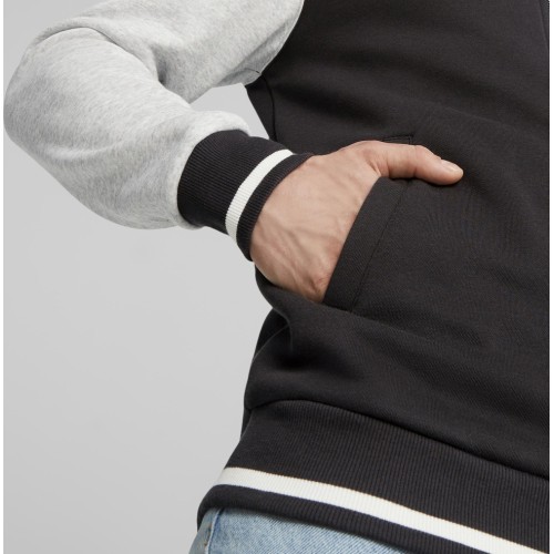 Puma Squad Track Jacket vīriešu džemperis, melns pelēks 676018 01