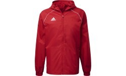 Adidas Men's Core 18 Rain Jacket Red CV3695