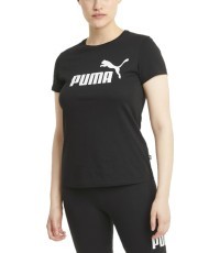 Puma Ess Logo Tee sieviešu blūze, melna