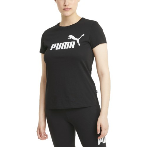 Puma Ess Logo Tee sieviešu blūze, melna