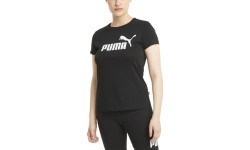 Женская блузка Puma Ess Logo Tee, чёрная