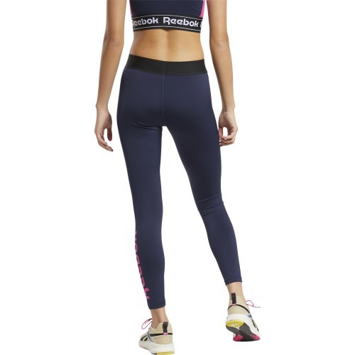 Женские легинсы Reebok Te Linear Logo Poly Navy FU2246