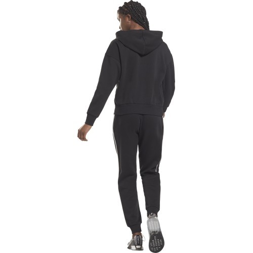 Reebok Piping Pack Hooded sieviešu sporta tērps, melns HE2275