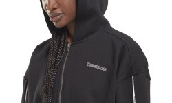 Reebok Piping Pack Hooded Women's Tracksuit Black HE2275