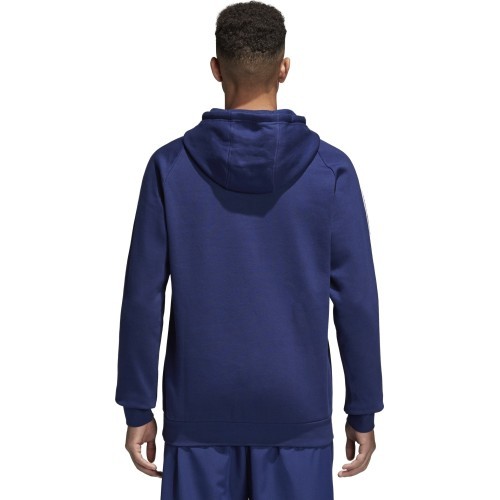 Толстовка с капюшоном Adidas Core 18, тёмно-синяя, CV3332
