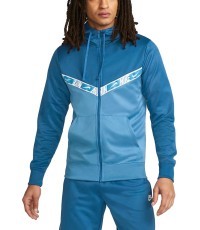Мужская толстовка на молнии Nike Sportswear Repeat, синяя, DM4672 407