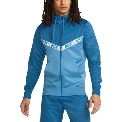 Nike Sportswear Repeat vīriešu džemperis ar rāvējslēdzēju, zils, DM4672 407