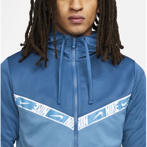 Nike Sportswear Repeat vīriešu džemperis ar rāvējslēdzēju, zils, DM4672 407