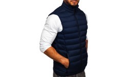 J.Style Men's Vest Blue 5M711-215
