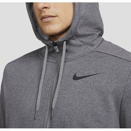 Мужская толстовка Nike Nk Df Hdie Fz Fl, серая, CZ6376 071