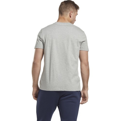 Reebok Men's T-Shirt Ri Left Chest Logo Grey HS7114