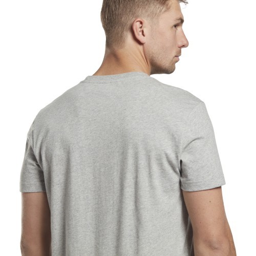 Reebok Men's T-Shirt Ri Left Chest Logo Grey HS7114