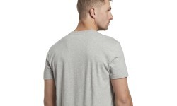 Reebok Men's T-Shirt Ri Left Chest Logo Grey HS7114