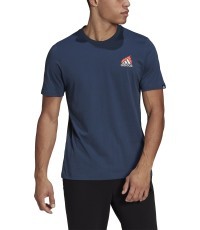 Adidas M Embrd Lg T Men's T-Shirt Blue