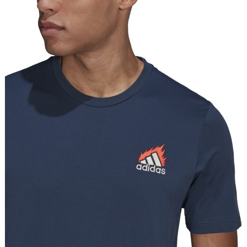 Adidas M Embrd Lg T Men's T-Shirt Blue