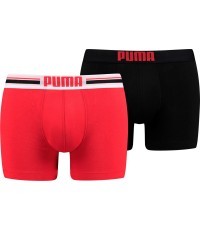 Puma Men's Underwear Placed Logo Black Red