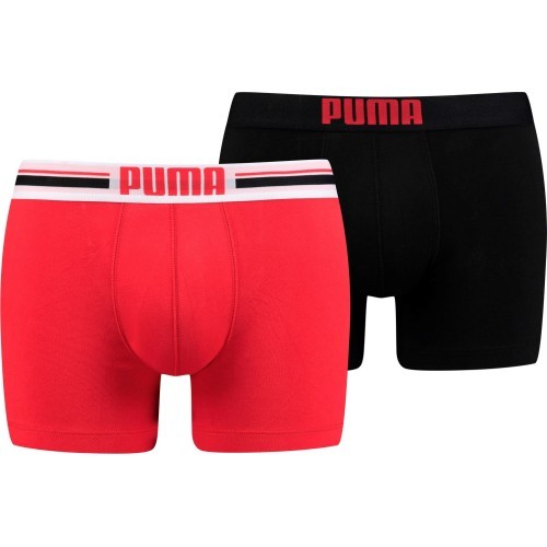 Puma Men's Underwear Placed Logo Black Red