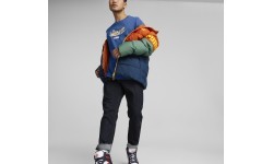 Puma Power Hooded Down Puff vīriešu jaka Orange Green Blue 849335 64