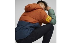 Puma Power Hooded Down Puff vīriešu jaka Orange Green Blue 849335 64