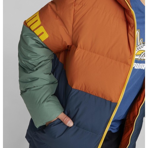 Мужская куртка Puma Power Hooded Down Puff Orange Green Blue 849335 64