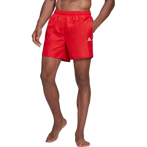 Adidas Solid CLX Short SL vīriešu peldšorti, sarkani, HA0384