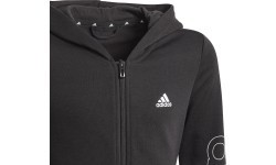 Adidas G Lin FZ Girls' Hoodie Black GN4050