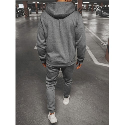 J.Style Men's Fleece Sports Suit Grey 68C10386-5