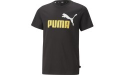 Puma Ess+ 2 Col Logo Tee Junior T-shirt Black 586985 91