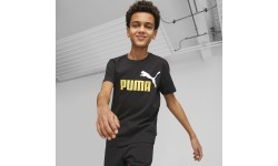 Puma Ess+ 2 Col Logo Tee Junior T-shirt Black 586985 91