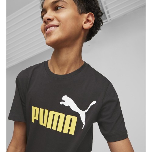 Puma Ess+ 2 Col Logo Tee pusaudžu krekls Black 586985 91