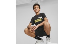 Puma Ess+ 2 Col Logo Tee Junior T-shirt Black 586985 91