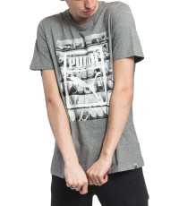 Puma Photoprint Shoes Tee vīriešu T-krekls Grey 594892 03