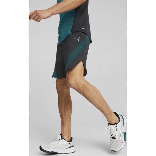 Puma vīriešu šorti Train Fit Woven 7'' Short Black Green 522132 56