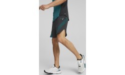 Puma Men's Shorts Train Fit Woven 7'' Short Black Green 522132 56