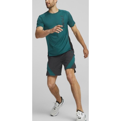 Puma vīriešu šorti Train Fit Woven 7'' Short Black Green 522132 56