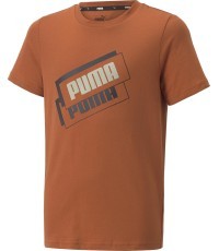 Футболка подростковая Puma Alpha Holiday Tee Orange 670109 64