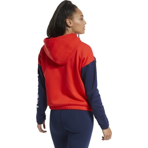 Reebok sieviešu džemperis Te Linear Logo Fl F, sarkans