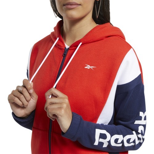 Женский свитшот Reebok Te Linear Logo Fl F, красный