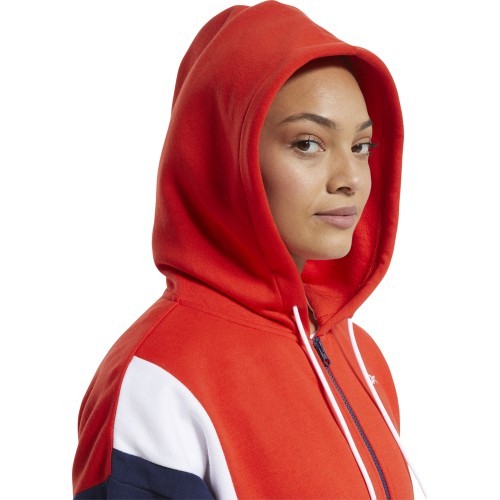Reebok sieviešu džemperis Te Linear Logo Fl F, sarkans