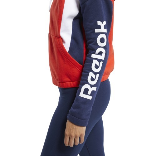 Reebok sieviešu džemperis Te Linear Logo Fl F, sarkans
