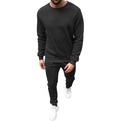 J.Style мужской спортивный костюм флисовый Black 68C10380-3