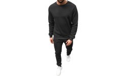 J.Style мужской спортивный костюм флисовый Black 68C10380-3