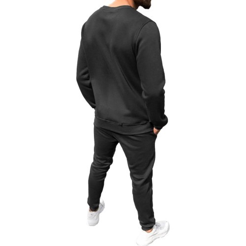 J.Style мужской спортивный костюм флисовый Black 68C10380-3