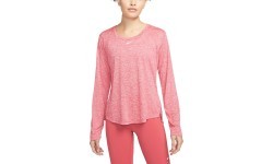 Nike One Dri-FIT sieviešu krekls ar garām piedurknēm rozā DD0641 622